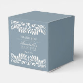 Ballotins Dusty Blue Talavera Carrelage Style Fiesta Baptême (Arrière)