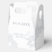 Ballotins Dusty Blue Vintage Mariage moderne (Ouvert)