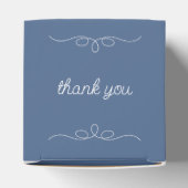 Ballotins Dusty Blue Wedding Favor Box (Haut)