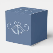Ballotins Dusty Blue Wedding Favor Box (Arrière)