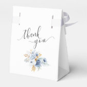 Ballotins Dusty Blue White Gold Floral Mariage (Arrière)