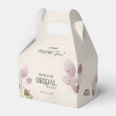 Ballotins Dusty Blush rose Merci de Fête des mariées (Verso)