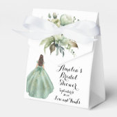 Ballotins Dusty Green Parties scintillant robe Fête des mari (Verso)