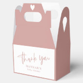 Ballotins Dusty Pink / Baby shower Rose merci (Ouvert)