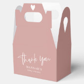 Ballotins Dusty Pink / Baby shower Rose merci (Ouvert)