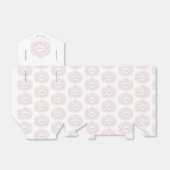 Ballotins Dusty rose blanc feuille monogramme boîte de maria (Déplié)