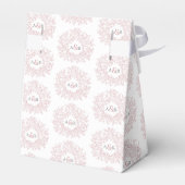 Ballotins Dusty rose blanc feuille monogramme boîte de maria (Arrière)