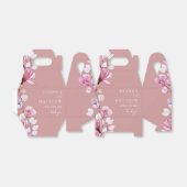 Ballotins Dusty Rose Élégant Floral Mariage moderne (Déplié)