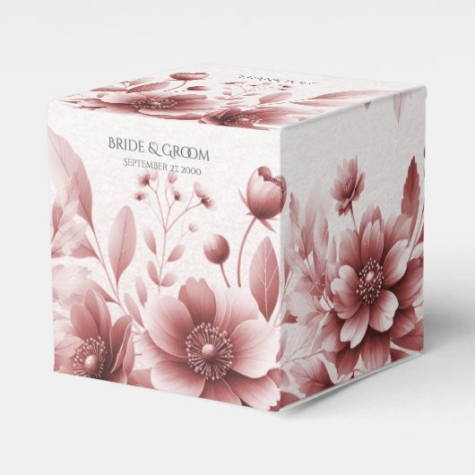 Ballotins Dusty Rose Floral Ballotin (Verso)