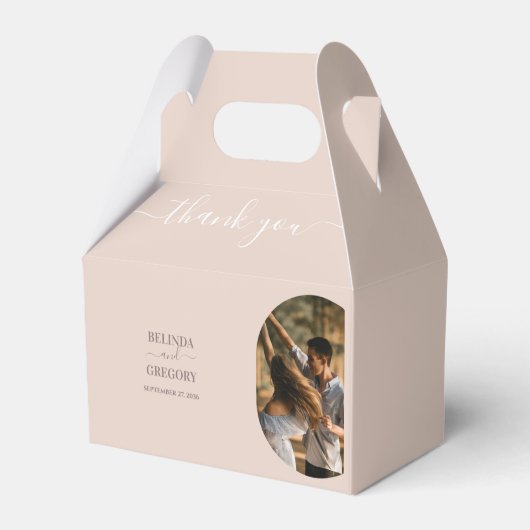 Ballotins Dusty Rose Nous faisons minimaliste Mariage photo (Verso)