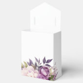 Ballotins Dusty violet lavande Floral Boho mariage monogramm (Ouvert)