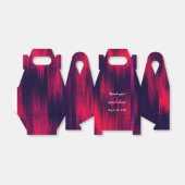 Ballotins DYNAMIQUE - Glitch - Puissant Monogramme rouge et  (Déplié)