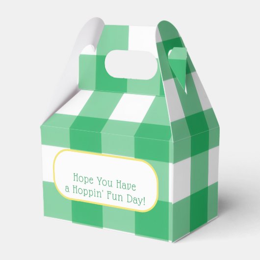 Ballotins EASTER Chick Eggs and bold green check  (Arrière)