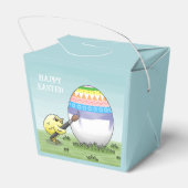 Ballotins Easter egg is painted by the Yellow chick (Arrière)