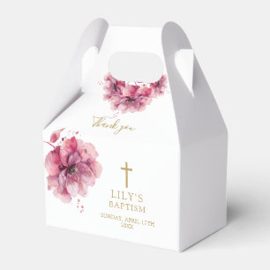 Ballotins Eau de rose poudrée élégante, floral aquarelle bap