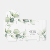 Ballotins Eau-forte de feuillage d'eucalyptus Réception de m (Déplié)