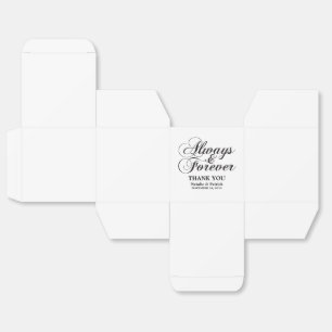 Ballotins Ebony Toujours & Pour Jamais Mariage Faveur Boxes