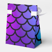 Ballotins Écailles de sirène violet sarcelle bleu rose fête (Arrière)