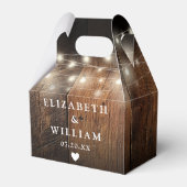 Ballotins Éclairage à cordes rustiques Mariage en bois de gr (Verso)