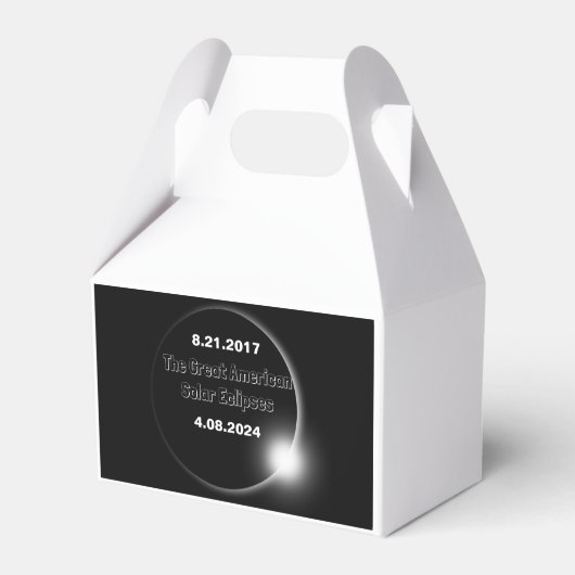 Ballotins Éclipse solaire double date 2024 et 2017 (Arrière)