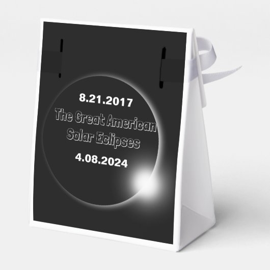 Ballotins Éclipse solaire double datée 2024 & 2017 (Arrière)