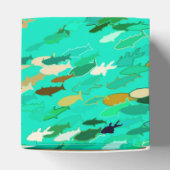 Ballotins École de Poisson, Aqua, Vert et Or (Haut)