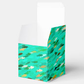 Ballotins École de Poisson, Aqua, Vert et Or (Ouvert)
