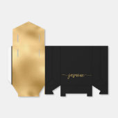 Ballotins Écriture de nom à monogramme avec feuille d'or mod (Déplié)