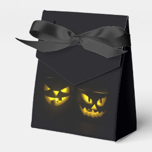Ballotins Eerie Halloween jaune brillant visage citrouille l