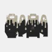 Ballotins Effet de Parties scintillant d'argent de la goutte (Déplié)