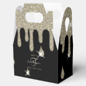 Ballotins Effet de Parties scintillant d'argent de la goutte (Ouvert)