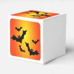 Ballotins Éffrayant Halloween chauves-souris Orange ciel