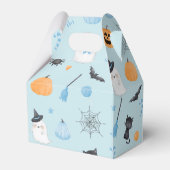 Ballotins Éffrayant Un anniversaire d'Halloween bleu garçon  (Arrière)