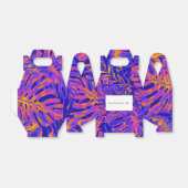 Ballotins Electrique Orange Blue Tropical Palm Feuille Sweet (Déplié)