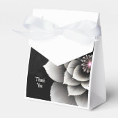 Ballotins Élégance intemporelle : Mariage en fleurs noir et  (Verso)