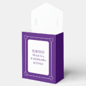 Ballotins Élégant 10e anniversaire Coeurs romantiques pourpr (Ouvert)