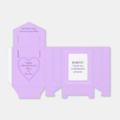 Ballotins Élégant 10e anniversaire Coeurs romantiques pourpr (Déplié)