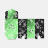Ballotins Élégant 20e anniversaire de Mariage d'émeraude (Déplié)