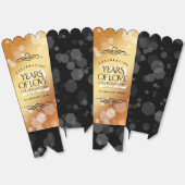 Ballotins Élégant 22e anniversaire de Mariage de cuivre (Déplié)