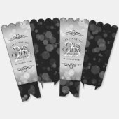 Ballotins Élégant 25e anniversaire de Mariage d'argent (Déplié)