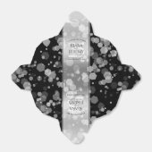 Ballotins Élégant 25e anniversaire de Mariage d'argent (Déplié)