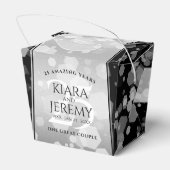 Ballotins Élégant 25e anniversaire de Mariage d'argent (Arrière)