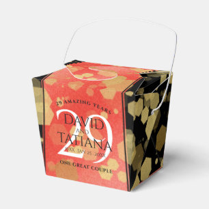 Ballotins Élégant 29e anniversaire du Mariage Garnet