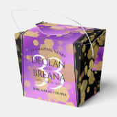 Ballotins Élégant 33e anniversaire du Mariage Améthyste (Arrière)