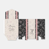 Ballotins Élégant 37e anniversaire du Mariage Alabaster (Déplié)