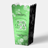 Ballotins Élégant 38e anniversaire du Mariage Emeraude (Recto)