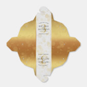 Ballotins Élégant 3ème anniversaire de Mariage en cuir (Déplié)