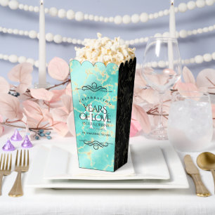 Ballotins Élégant 44ème anniversaire de Mariage turquoise