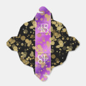 Ballotins Élégant 48e anniversaire de Mariage d'Améthyste (Déplié)