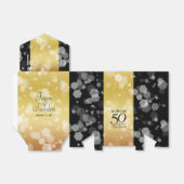 Ballotins Élégant 50e anniversaire de Mariage d'or (Déplié)